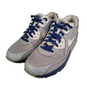 RARE Nike Air Max 90 Essential Size 13 Wolf Grey/Royal Blue/White 537384-014